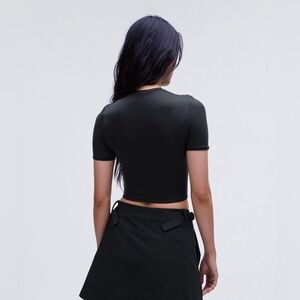 LULULEMON Wundermost Ultra-Soft Nulu Crewneck Cropped T-Shirt